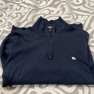 Men’s Burberry London quarter zip pull over sweatshirt